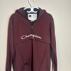 Champion Burgundy Zip-Up Jacket 90’s windbreaker